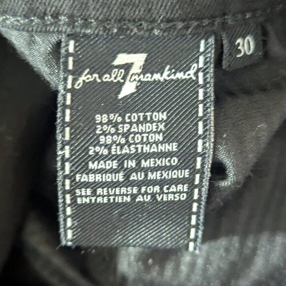 7FAMK Black Gwenevere Skinny Women's Ankle Jeans Distressed 30 - Picture 7 of 9